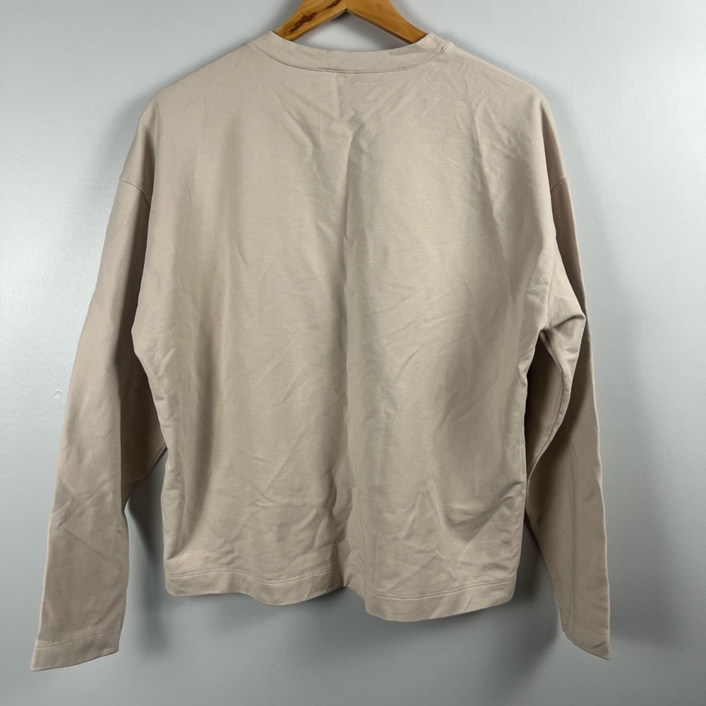 HANRO Natural Living Long Sleeve Shirt cream off white size small - Picture 5 of 5